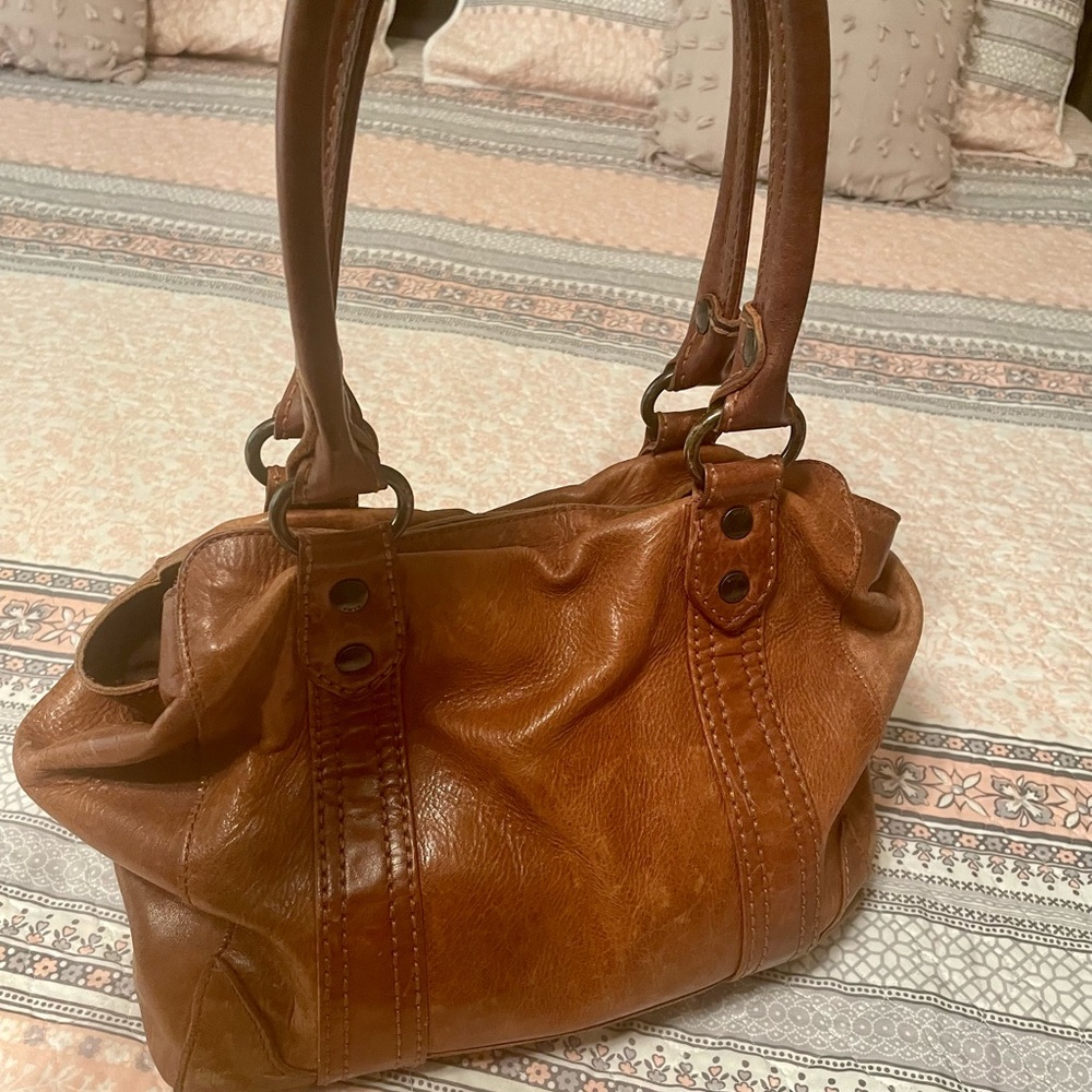 Frye Melissa Brown Leather Tote